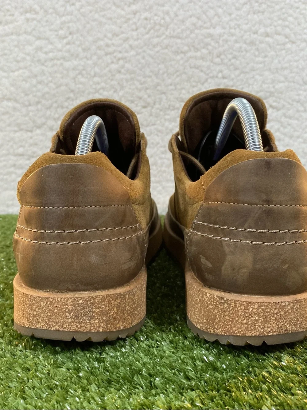 Birkenstock Honnef Low Sneakers Shoes Men's 44 / 11 Brown Tan Suede Cork Comfort